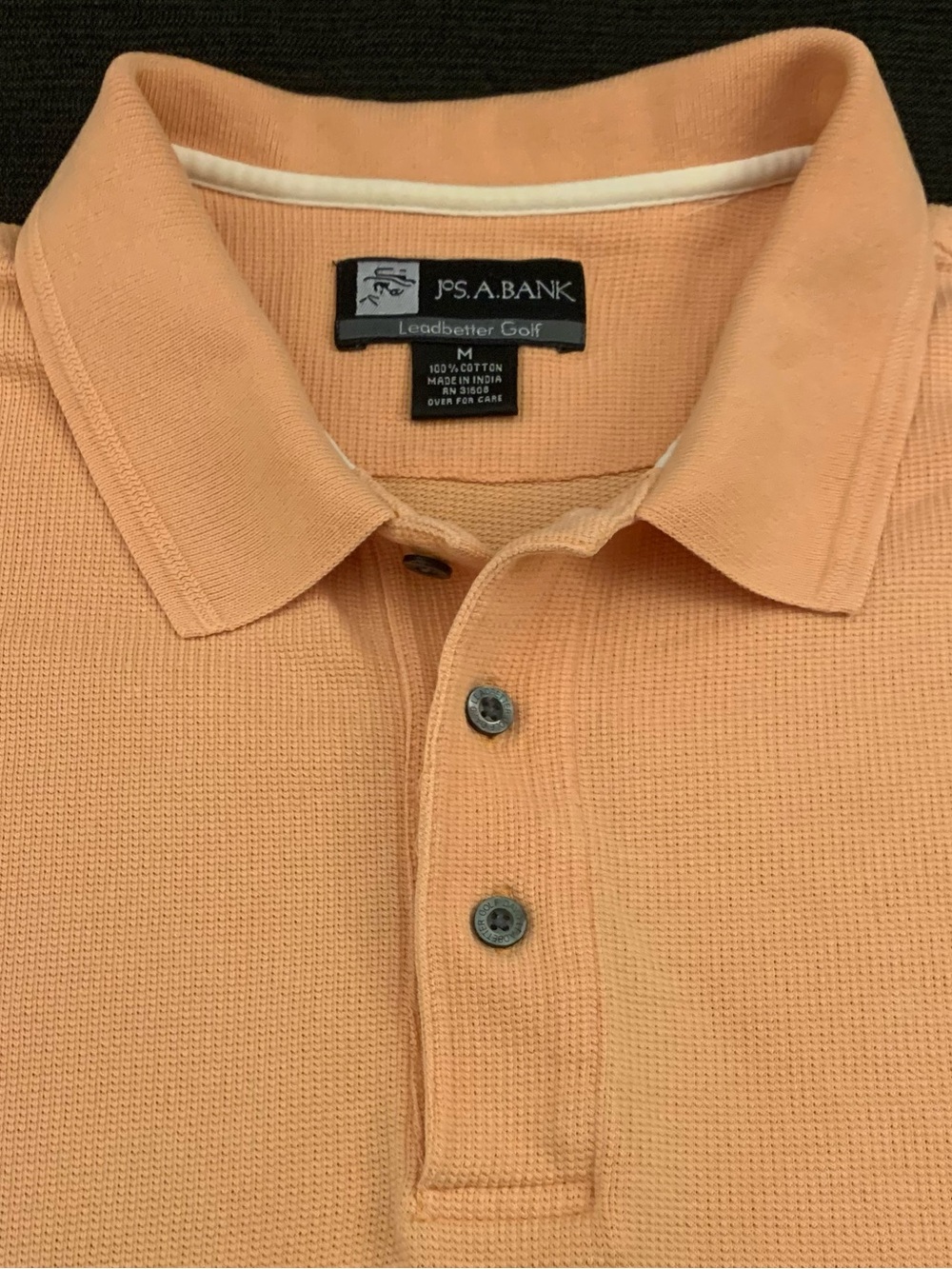 JOS A BANK SS Creamy Orange All Cotton Polo